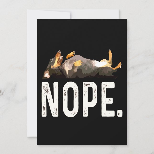 Dog Gift | Miss Dachshund. Nope. Holiday Card (Front)