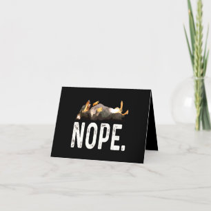 Dog Gift   Miss Dachshund. Nope. Thank You Card