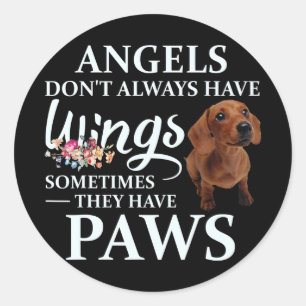 Dog Gift They Have Dachshund Classic Round Sticker