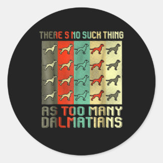 Dog Gift | Tool Many Dalmatians Classic Round Sticker