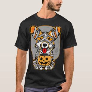 Dog Gift Welsh Corgi Mummy Cute Halloween T-Shirt