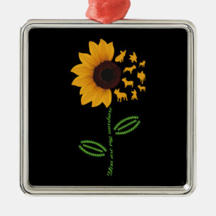 Dog Gift   You Are My Sunshine French Bulldog Metal Ornament