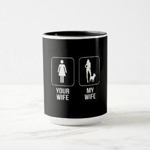 Dog Gift   Your Wife - My Wife French Bulldog Mug