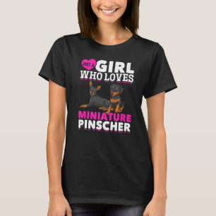 Dog  Girls Miniature Pinscher Women Pet Min Pinsch T-Shirt