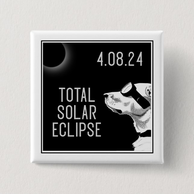 Dog Goggles Eclipse 15 Cm Square Badge (Front)