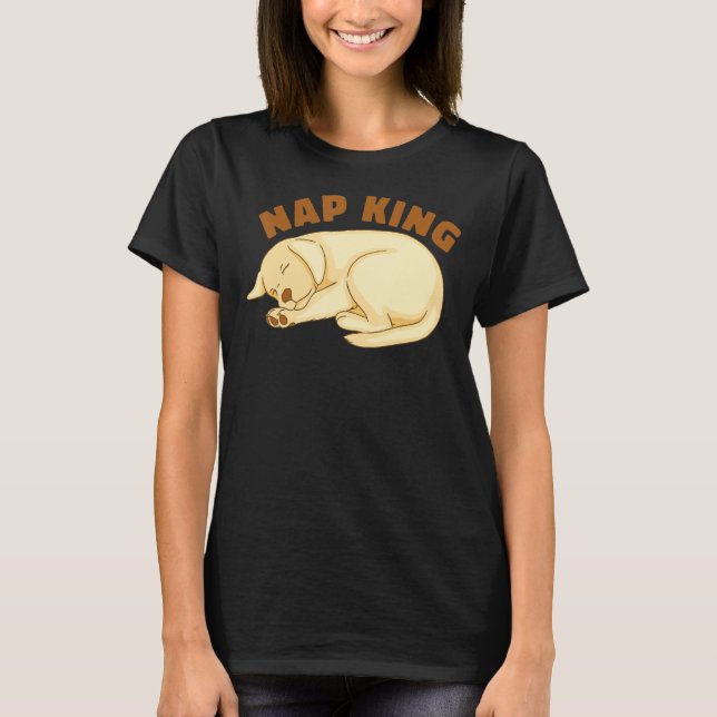 Dog Golden Retriever Nap Sleeping Sleep Pajama Nig T-Shirt (Front)