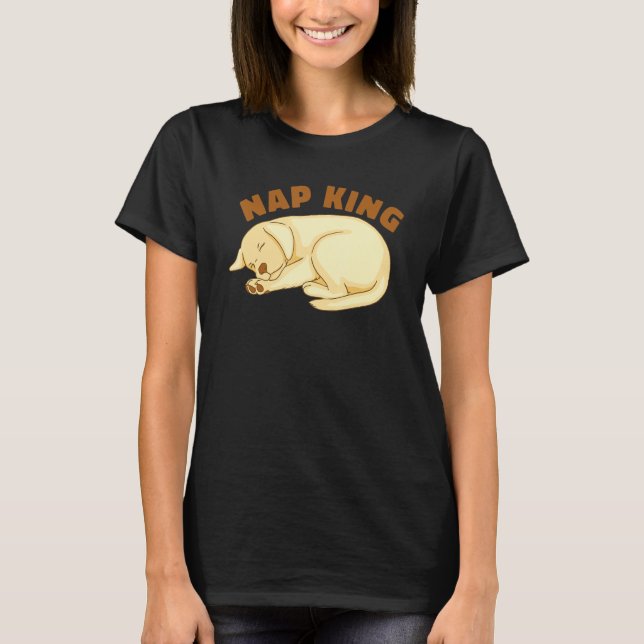 Dog Golden Retriever Nap Sleeping Sleep Pajama Nig T-Shirt (Front)