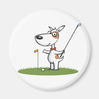 Dog Golf Magnet