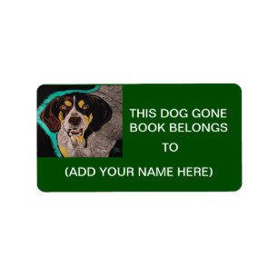 DOG GONE BOOK LABELS