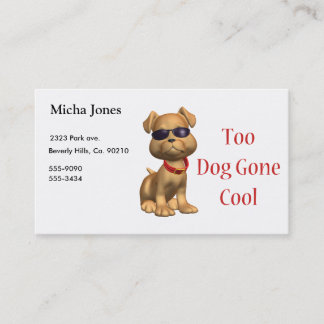 Dog Gone Cool Doggy Business Card