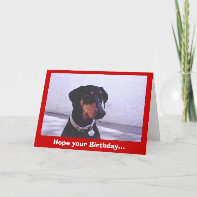 Dog~gone Good Birthday... Card (Front)