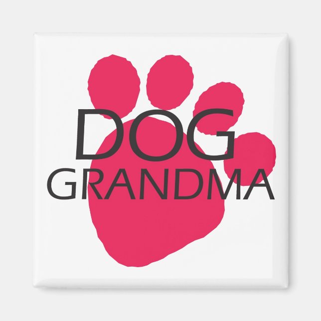 Dog Grandma Magnet (Front)