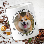 Dog Grandpa Personalised Pet Photo Dog Lover Coffee Mug<br><div class="desc">World's Best Dog Grandpa ... Surprise your favourite Dog Grandpa this Father's Day , Christmas or his birthday with this super cute custom pet photo mug. Customise this dog grandpa mug with your dog's favourite photos, and name. Double sided - you can different photos on each side or the same,...</div>