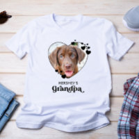 Dog GRANDPA Personalized Heart Dog Lover Pet Photo
