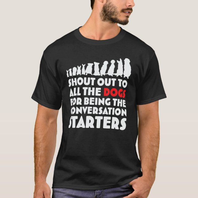 Dog Graphic for Men Women Dog Walkers Puppy Traine T-Shirt (Front)