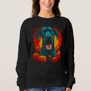 Dog Great Dane Halloween Theme Sweatshirt