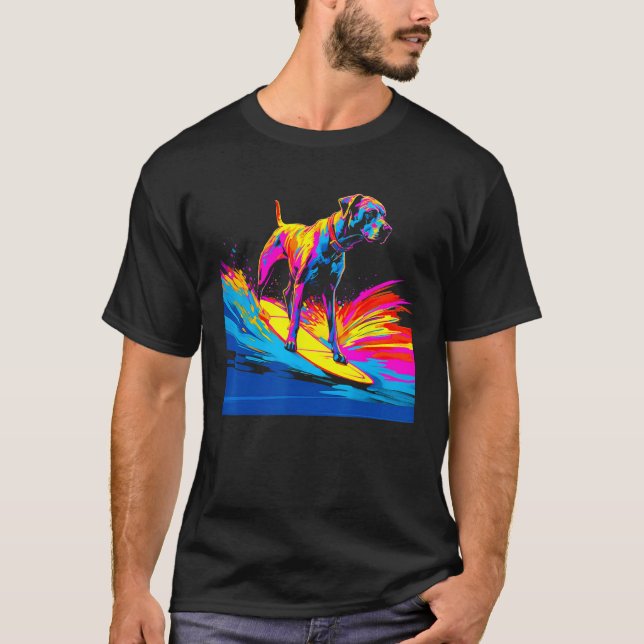 Dog Great Dane Surf T-Shirt (Front)
