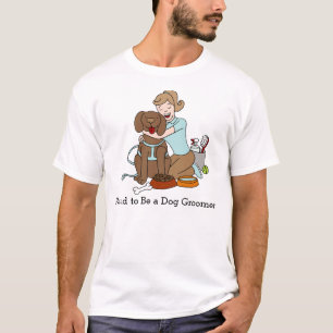 Dog Groomer Cartoon T-Shirt