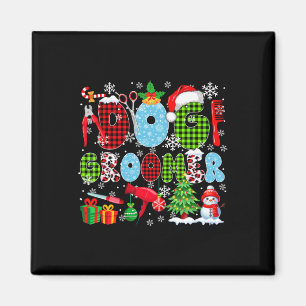 Dog Groomer Christmas Tree Leopard Santa Snowman J Magnet