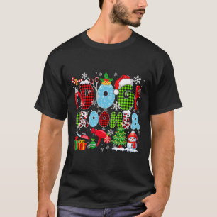 Dog Groomer Christmas Tree Leopard Santa Snowman J T-Shirt