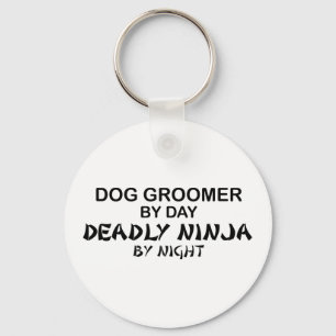 Dog Groomer Deadly Ninja Key Ring