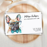 Dog Groomer Funny Puppy Pet French Bulldog Business Card<br><div class="desc">Show off your dog / pet care business with these elegant and cute French bulldog puppy design dog walker pet sitter business cards and matching accessories. Personalise with business owner name, title/business name, and all the contact details. Perfect for Dog walkers, dog grooming, pet sitters and all pet care related...</div>