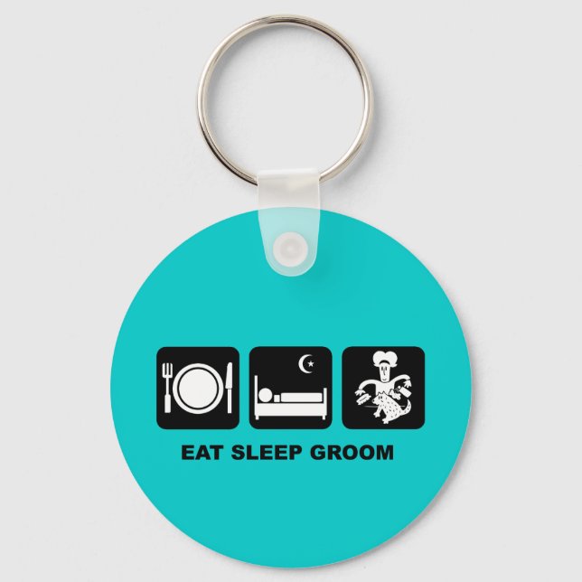 Dog groomer key ring (Front)
