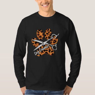 Dog Groomer Paw Scissors Pet Grooming Gods Owner T-Shirt