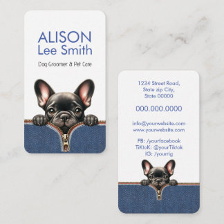 Dog Groomer & Pet Care Business Card