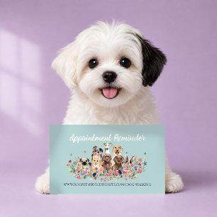 Dog Groomer Pet Care Veterinarian Appointment Business Card