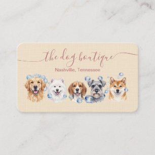 Dog Groomer Pet Salon Professional Services Business Card