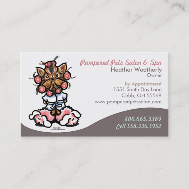 Dog Groomer Pet Spa Business Formal Business Card (Front)
