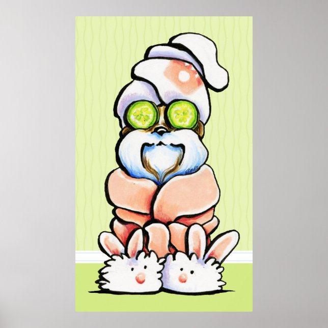Dog Groomer Pet Spa Shih Tzu Cucumber Poster (Front)