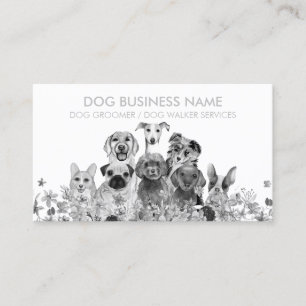 Dog Groomer Petsitting pet care Business Card