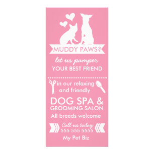 Dog Groomer Rack Card and Menu