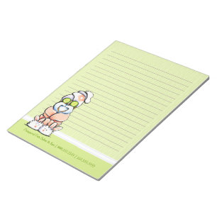 Dog Groomer Spa Shih Tzu Cucumber Lined Notepad