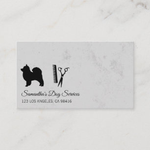 Dog Groomer Stylist Shears Business Card