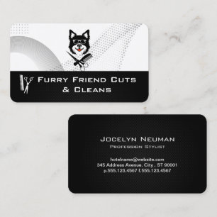 Dog Groomer Tools Animal Care Business Card