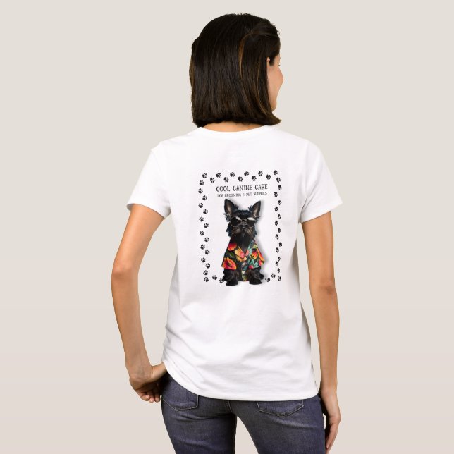 Dog Groomer Walker Sitter T-Shirt (Back Full)