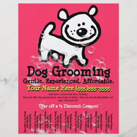 Dog Grooming.Advertising Pet Service. Flyer | Zazzle.com.au