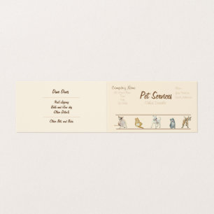 dog Grooming and pet care services Business Card