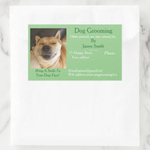 dog Grooming and pet care services medicine Rectangular Sticker