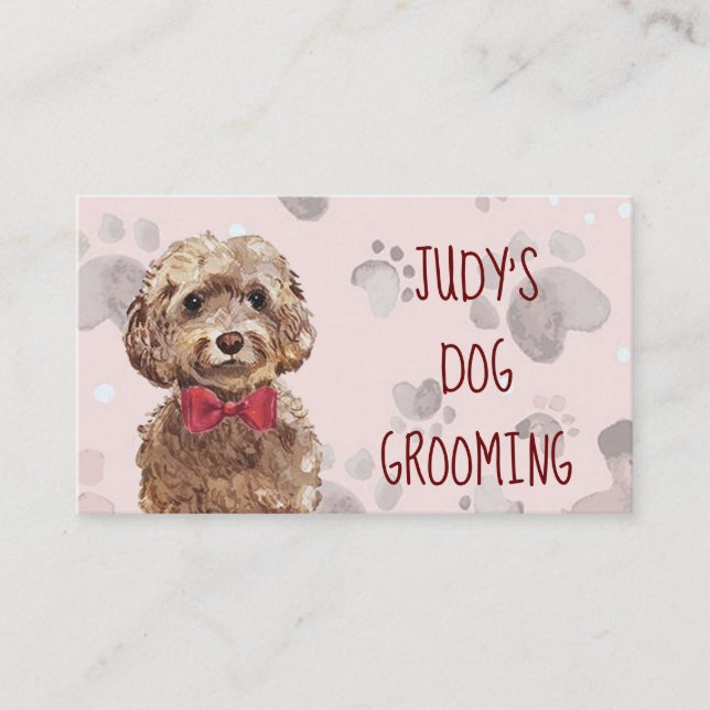 Dog Grooming Appointment Card (Front)