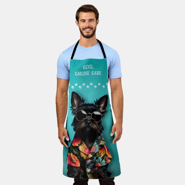 Dog Grooming Apron (Worn)