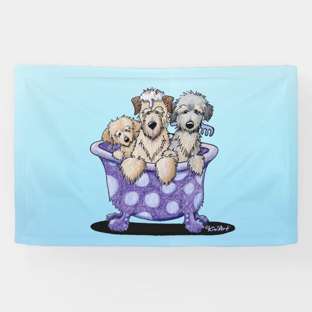 Dog Grooming Art Banner (Horizontal)