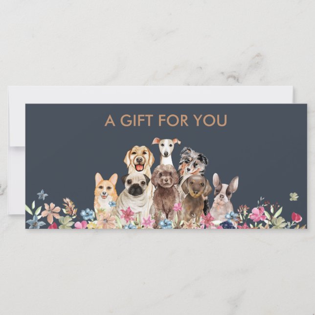 Dog grooming boutique pet sitter Gift Certificate (Front)