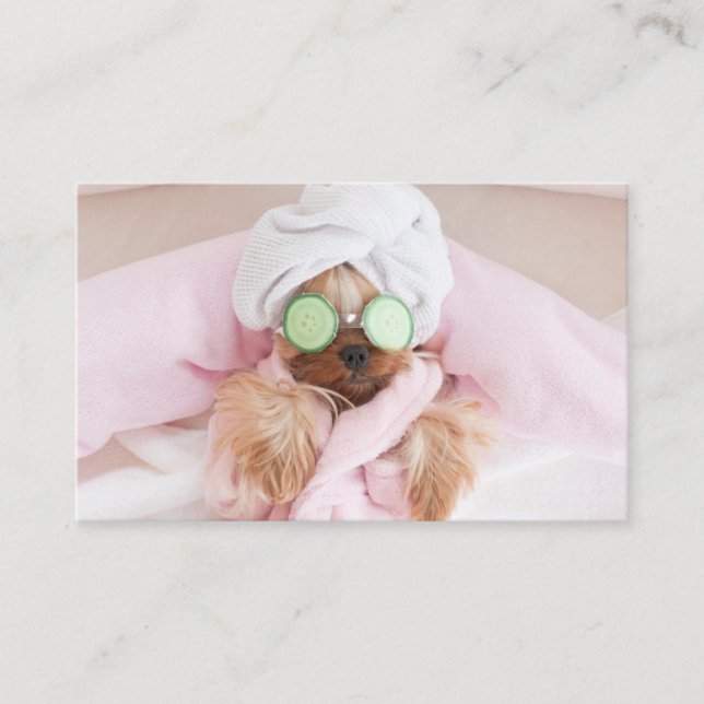 dog grooming business card (Front)