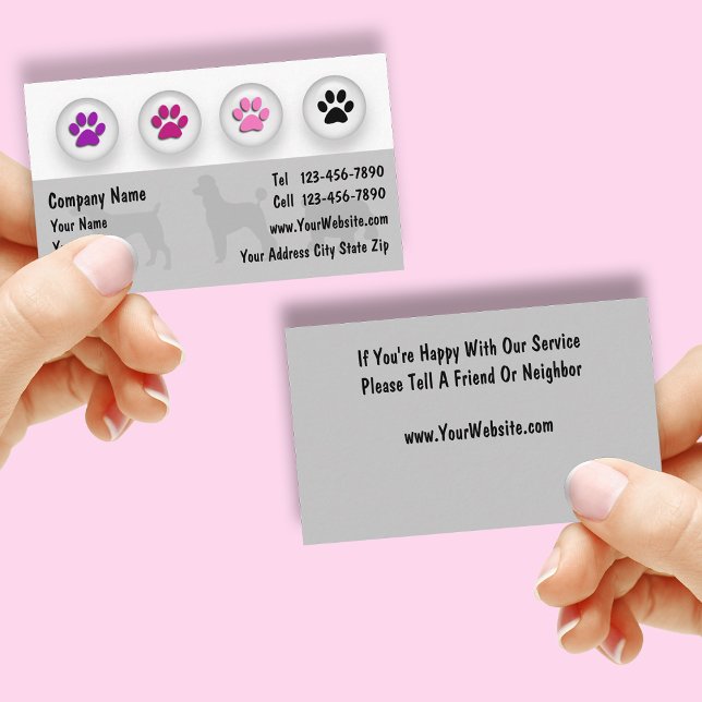 Dog Grooming Business Cards (Creator Uploaded)