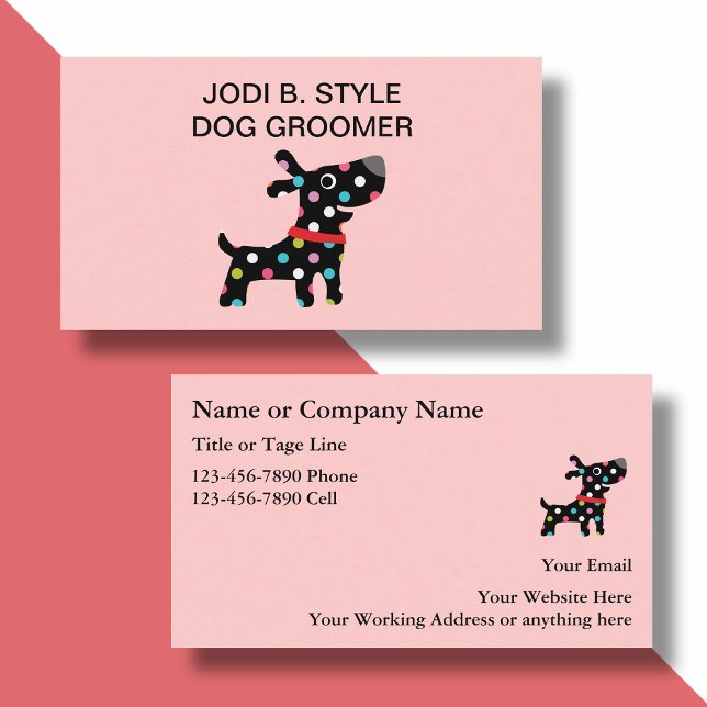 Dog Grooming Business Cards (Creator Uploaded)