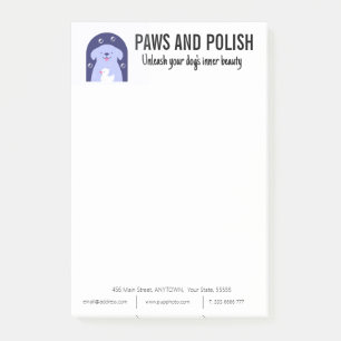 Dog Grooming Business Custom Post-it Notes
